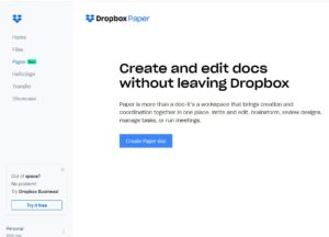Dropbox paper for marketer